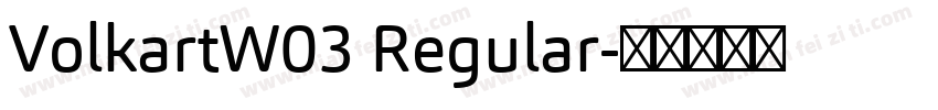 VolkartW03 Regular字体转换